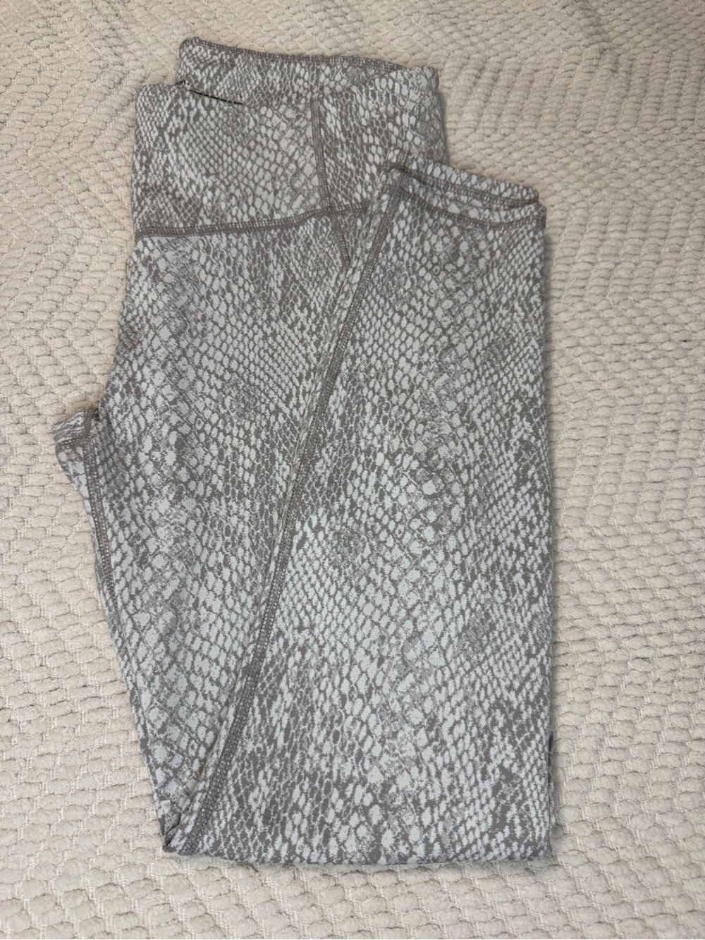 all in motion Gray Snake-Print High-Waist Leggings